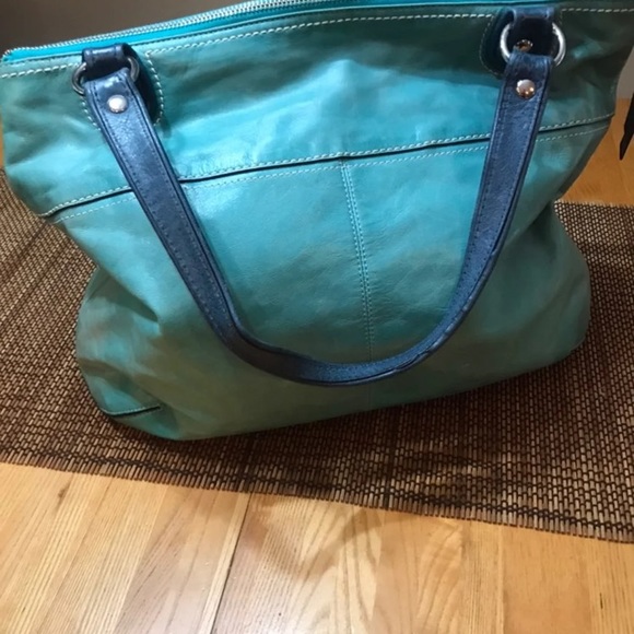 Coach Handbags - Coach Poppy Glam Leather Tote 18998